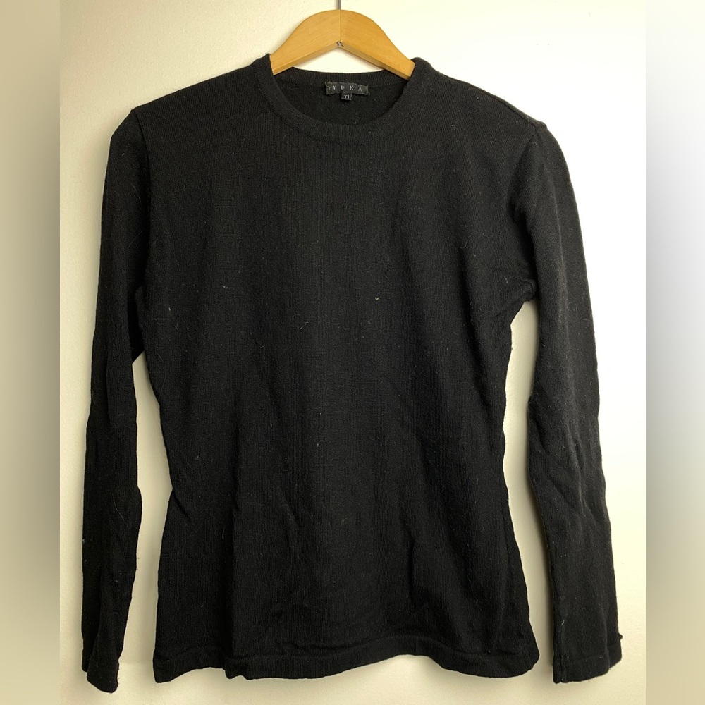 Yuka Angora Crew Neck Sweater Made In Italy